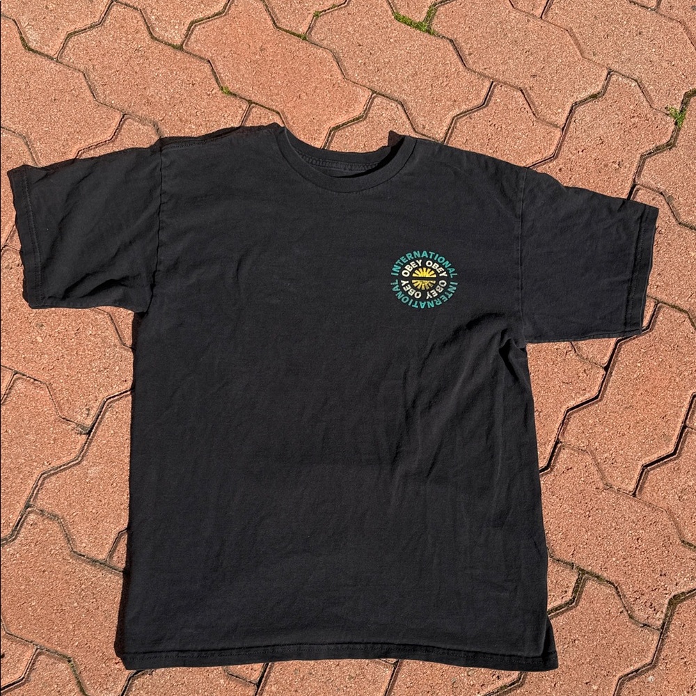 Obey Black Short Sleeve Tee